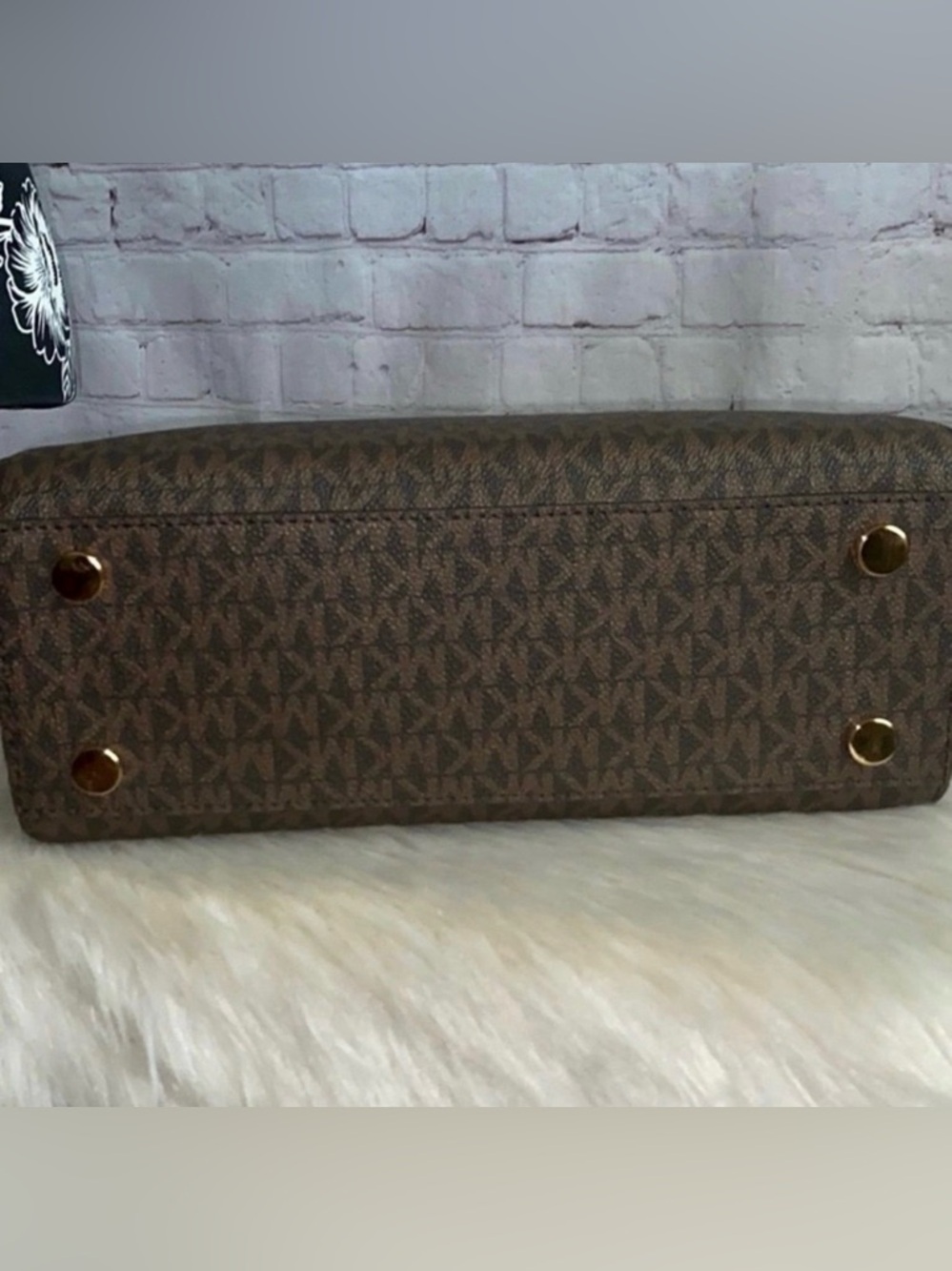 Michael Kors KARLIE Satchel/JET SET CHARM Continental Wallet 2pc Set - Picture 6 of 10
